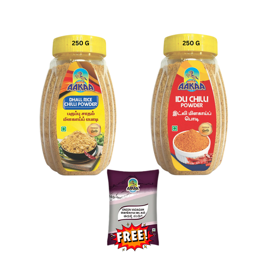 Combo 2: Dhall Rice Chilli + Idli Chilli Powder